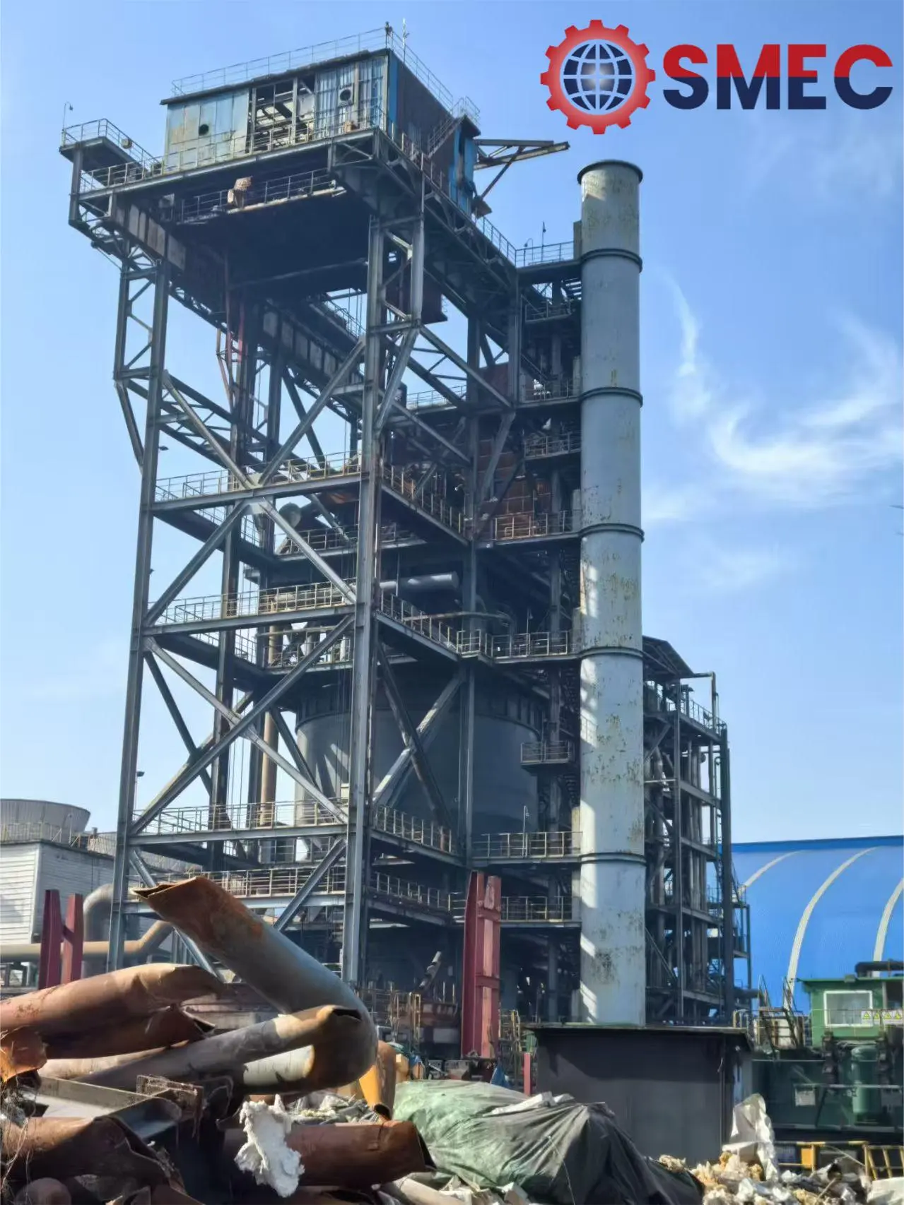 Vertical coke oven dry quenching equipment
